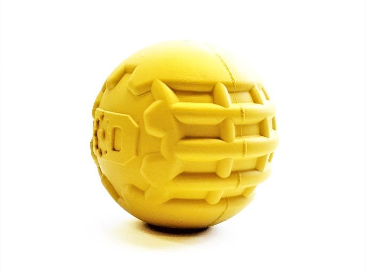 Rubber Chew Toy for Heavy Chewers | Yellow | USA Made | SodaPup