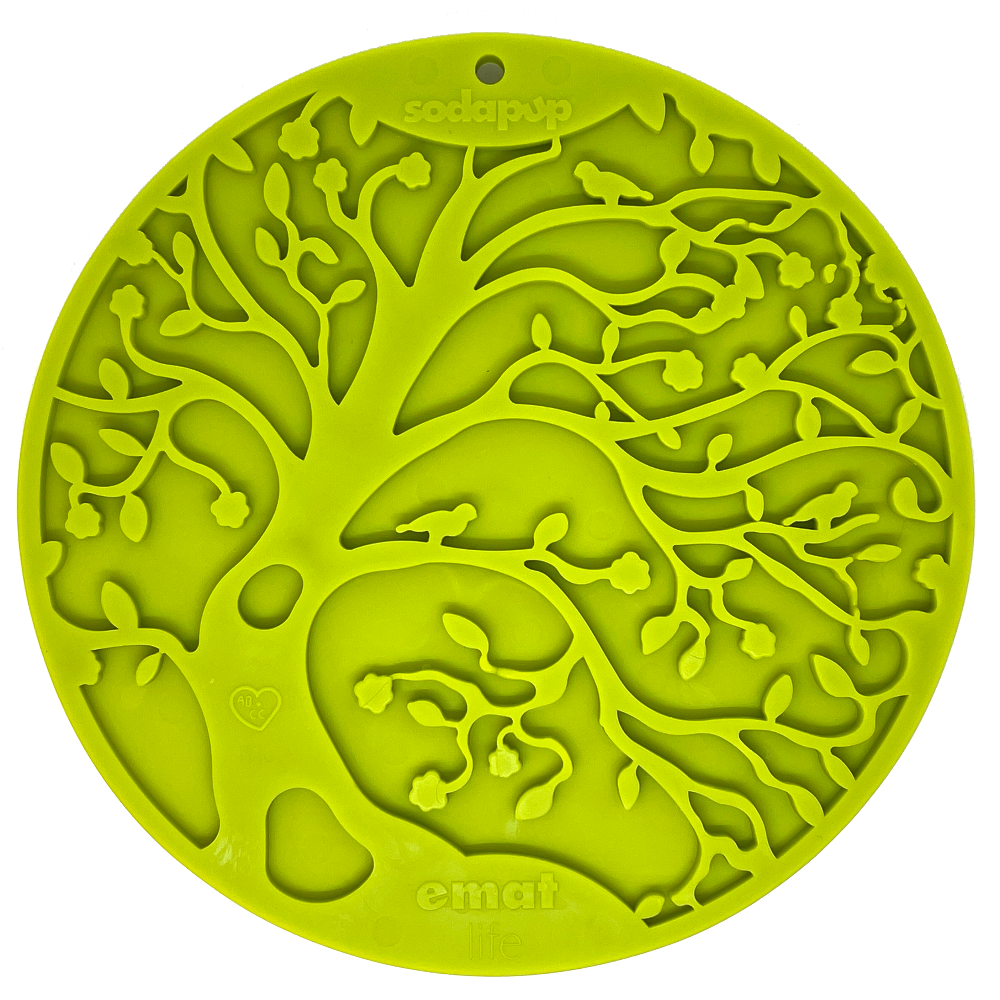 Tree of Life eMat - Enrichment Lick Mat For Dogs and Cats - With Suction Cups