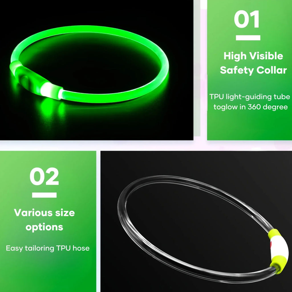 LED Light Collar USB Rechargeable