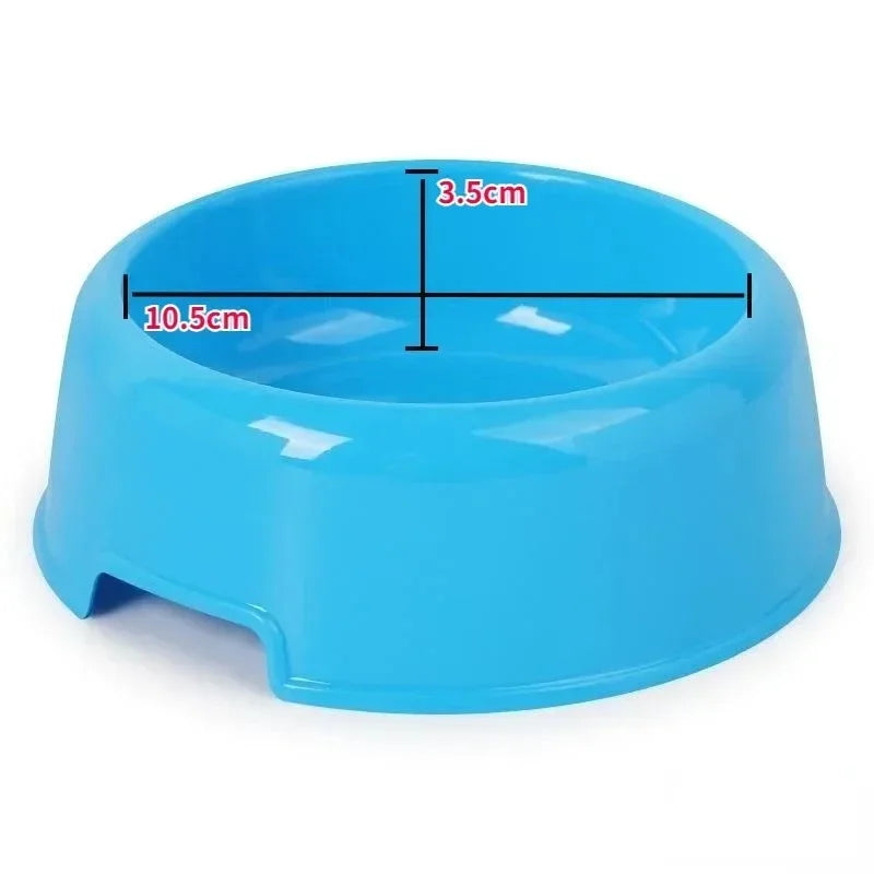 Pet Bowls Dog Cat Plastic Food Feeding Water Dish