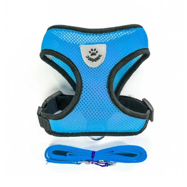 Breathable Mesh Cat Harness and Leash Set