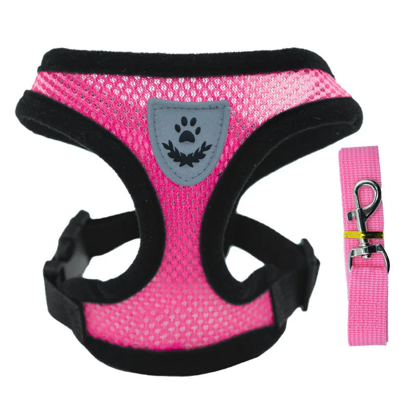 Puppy, Cat Harness Polyester Adjustable Mesh