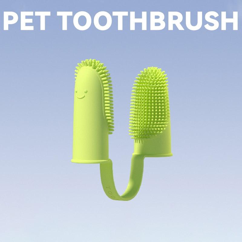 Dog Super Soft Finger Toothbrush Teeth Cleaning Bad Breath Care Nontoxic Silicone