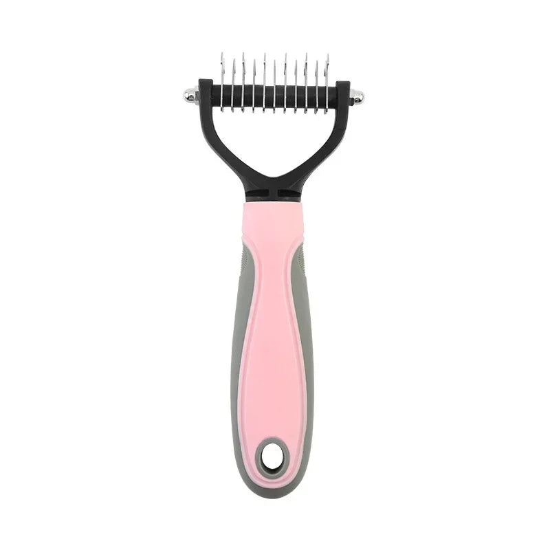 Stainless Steel Double Sided Pet Grooming Brush Removing Tangles