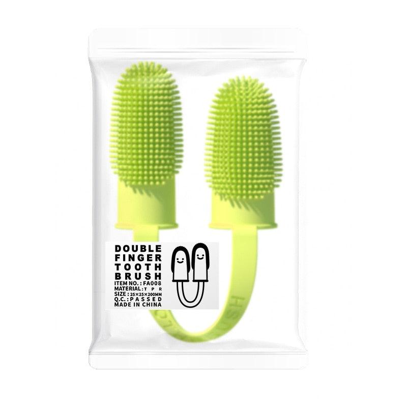 Dog Super Soft Finger Toothbrush Teeth Cleaning Bad Breath Care Nontoxic Silicone