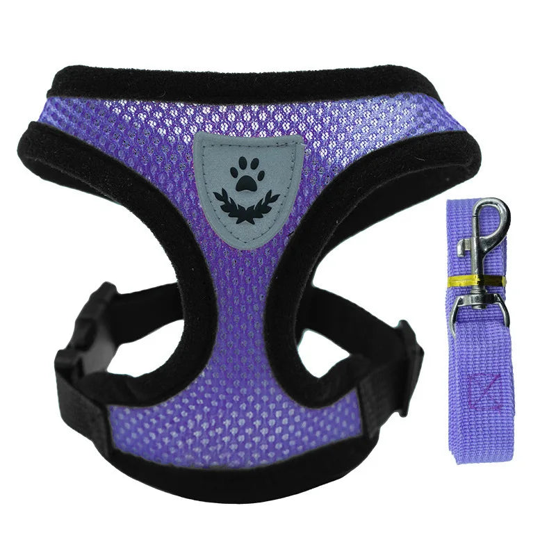 Puppy, Cat Harness Polyester Adjustable Mesh
