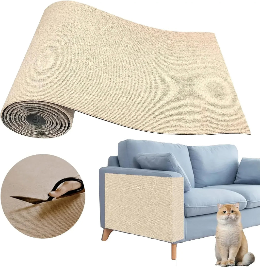 Trimmable Self-Adhesive Carpet Cats Scratch Board