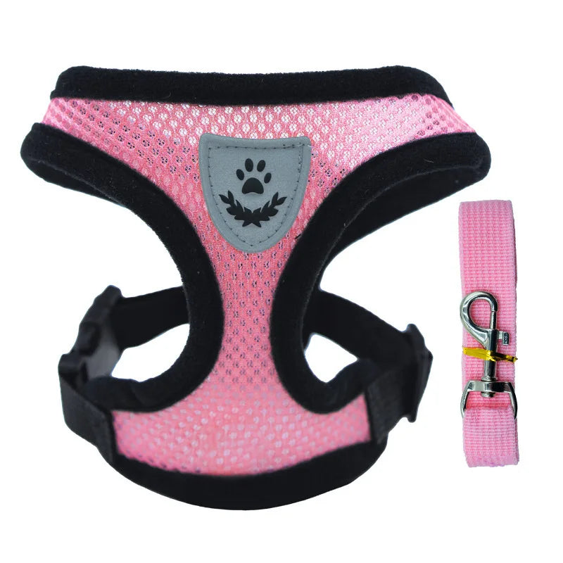 Puppy, Cat Harness Polyester Adjustable Mesh
