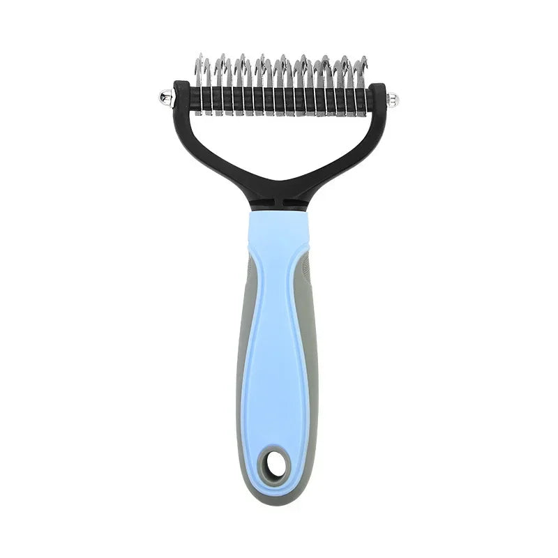 Stainless Steel Double Sided Pet Grooming Brush Removing Tangles