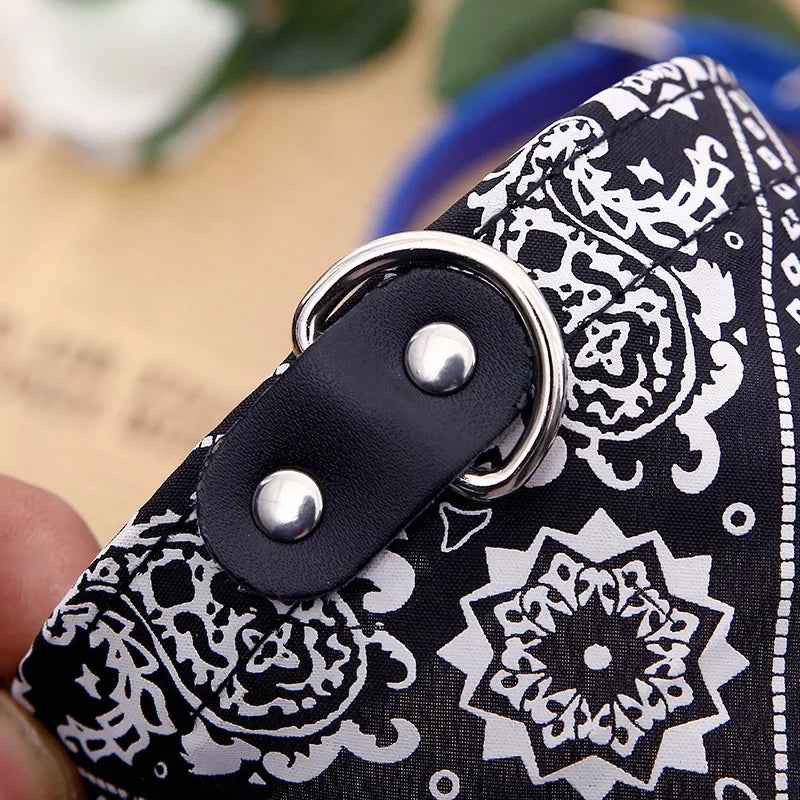 Adjustable Dog Cat Collar with Detachable Scarf