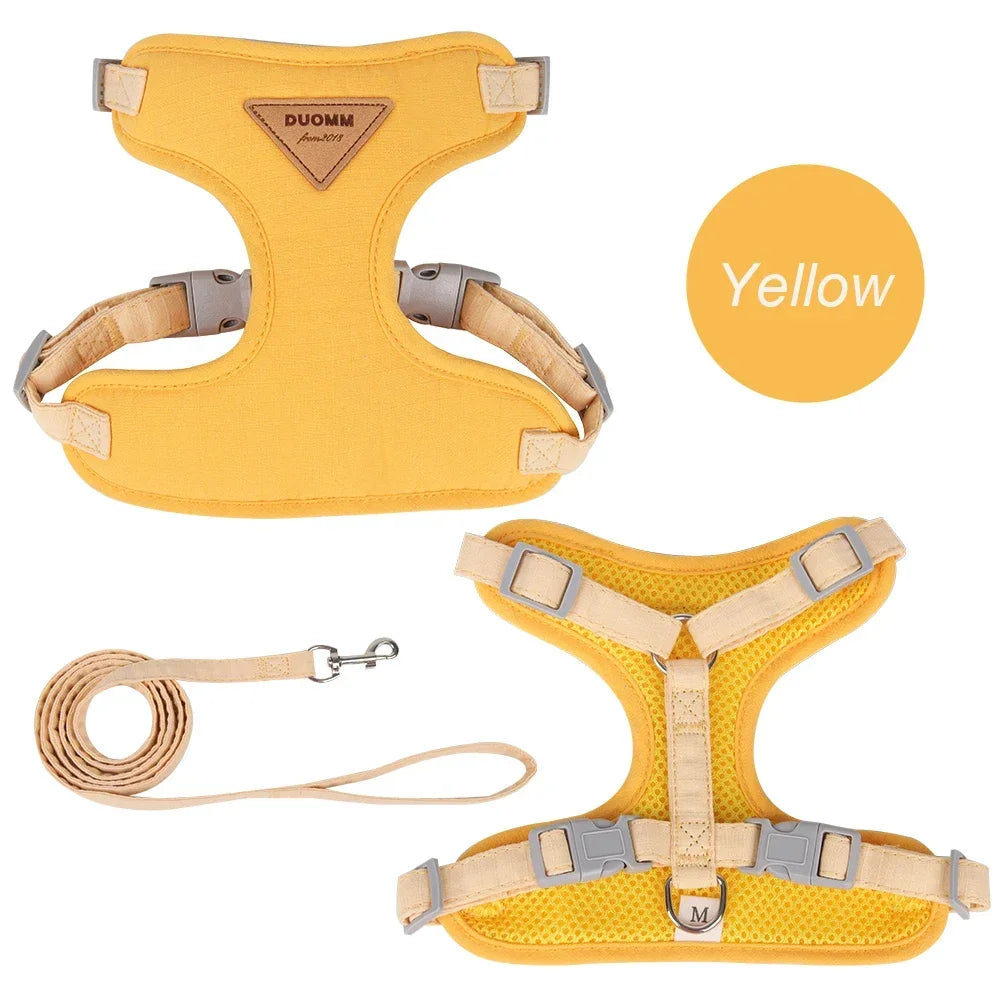 Walking Supplies Fashion Pet Harness and Leash Set for Small Dogs Cats