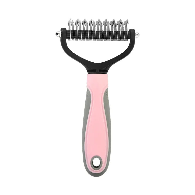 Stainless Steel Double Sided Pet Grooming Brush Removing Tangles