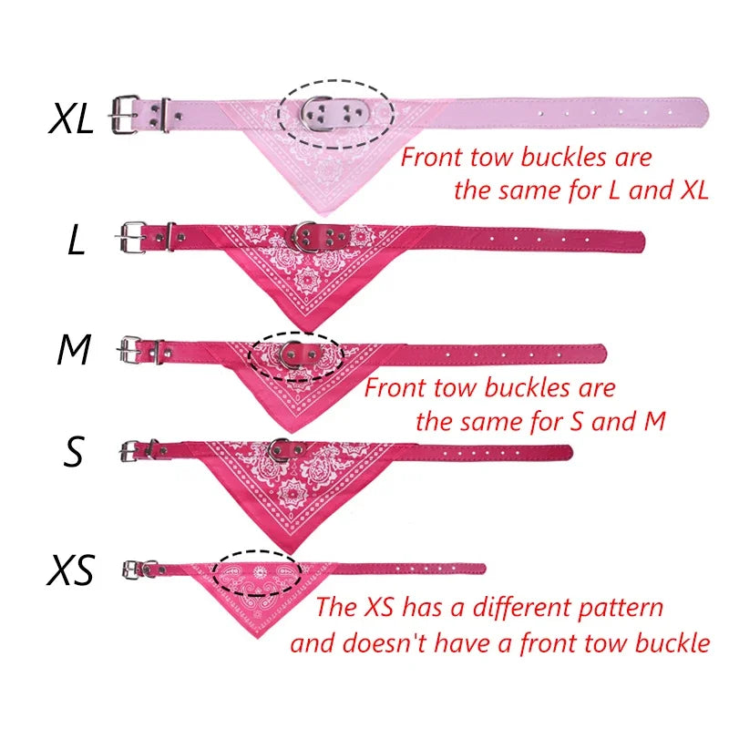 Adjustable Dog Cat Collar with Detachable Scarf