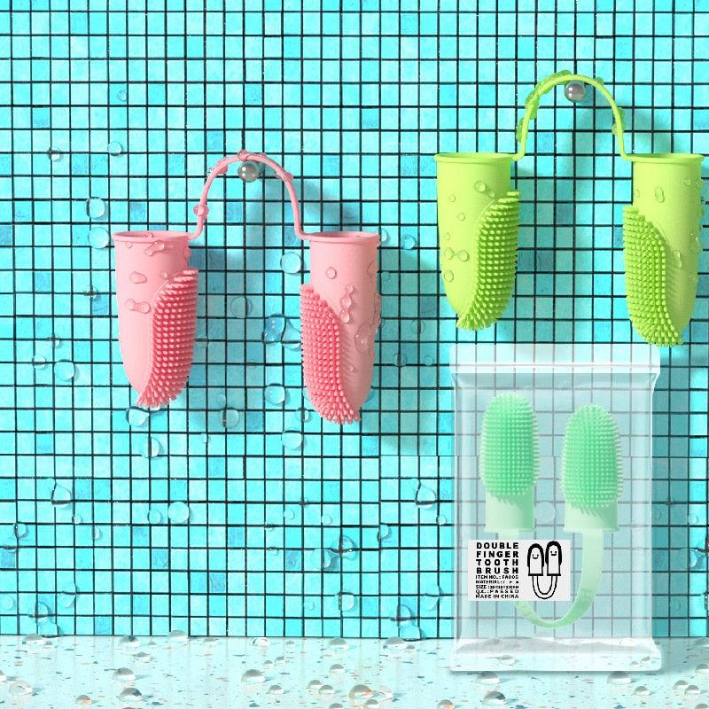 Dog Super Soft Finger Toothbrush Teeth Cleaning Bad Breath Care Nontoxic Silicone
