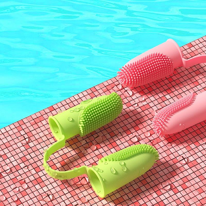 Dog Super Soft Finger Toothbrush Teeth Cleaning Bad Breath Care Nontoxic Silicone