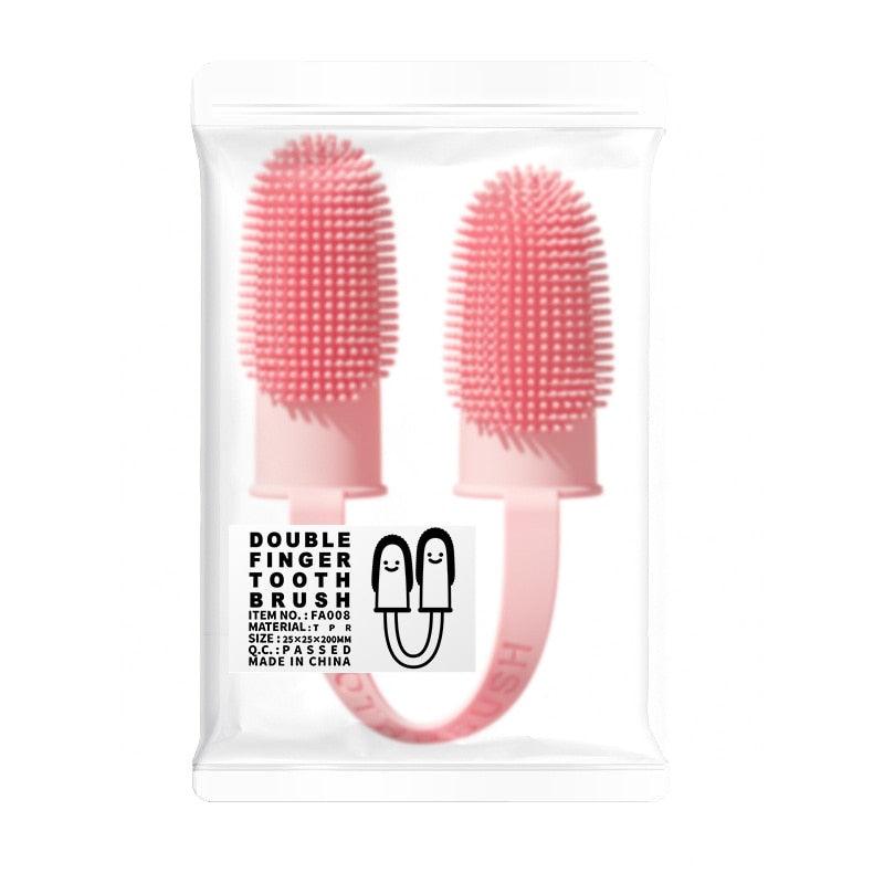 Dog Super Soft Finger Toothbrush Teeth Cleaning Bad Breath Care Nontoxic Silicone