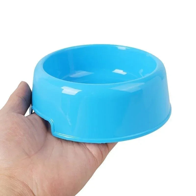 Pet Bowls Dog Cat Plastic Food Feeding Water Dish