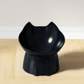 WhiskerWare Elevated Cat Bowl, Anti-Tip Plastic Raised Pet Feeding Dish