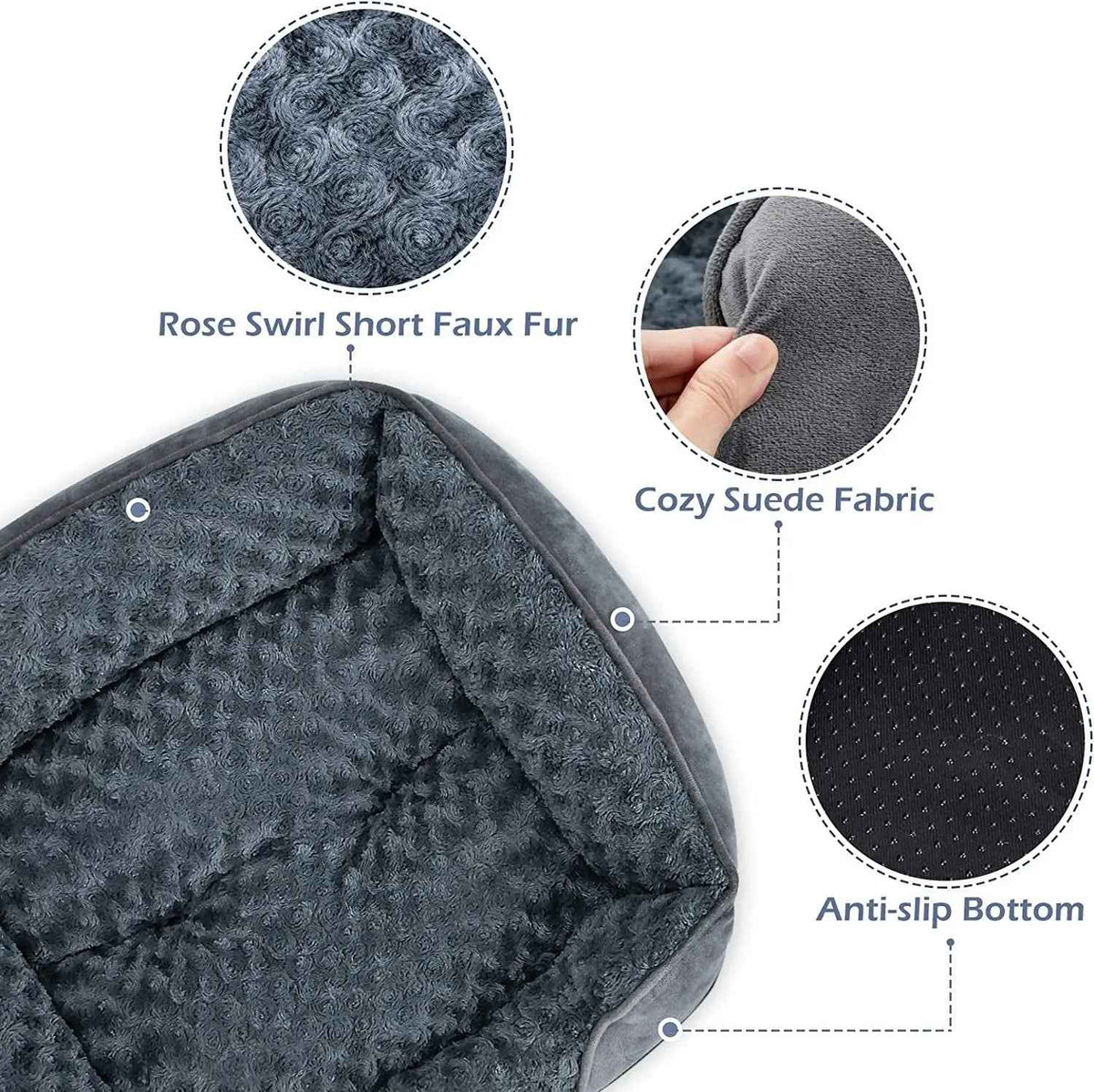 Washable Orthopedic Dog Bed – Calming Sofa for Small to Large Dogs