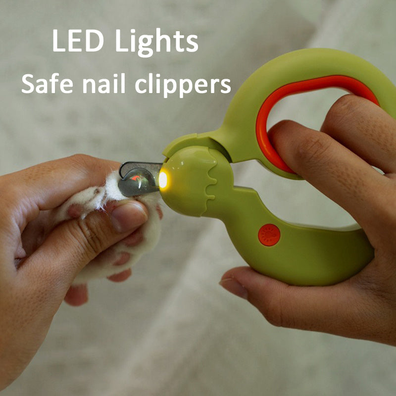 Donuts Lovely Nail Clippers LED Light Illuminates Blood Line Safe Nail Clippers