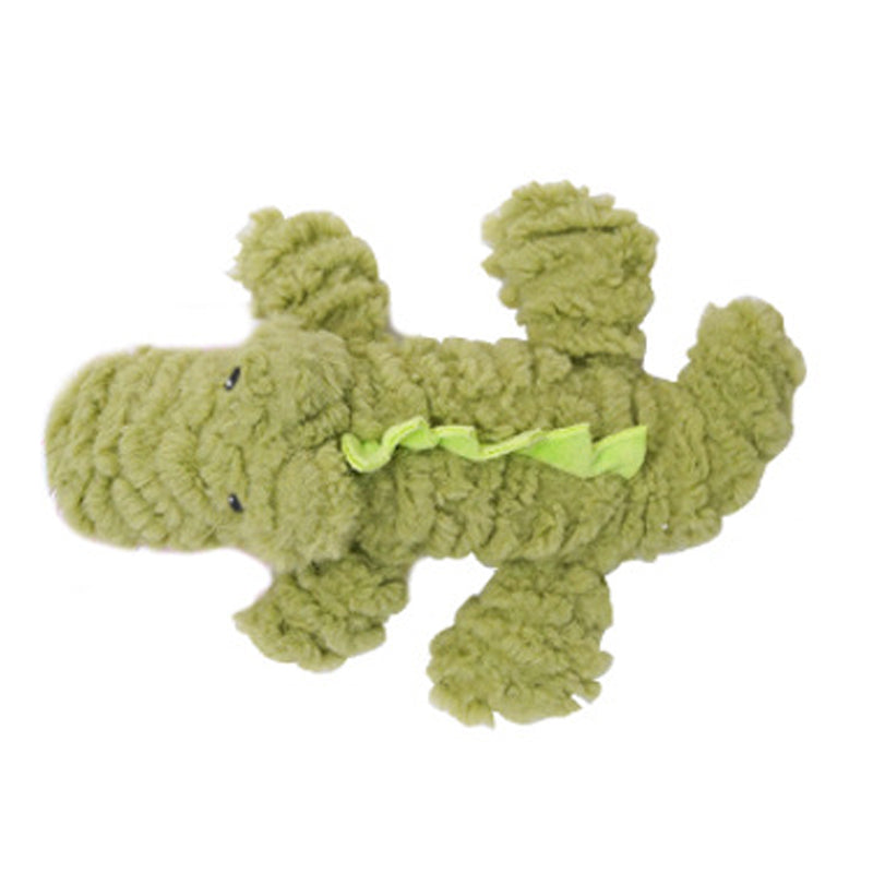 Plush Dog Toy Animals Shape Bite Resistant Squeaky Toys Corduroy