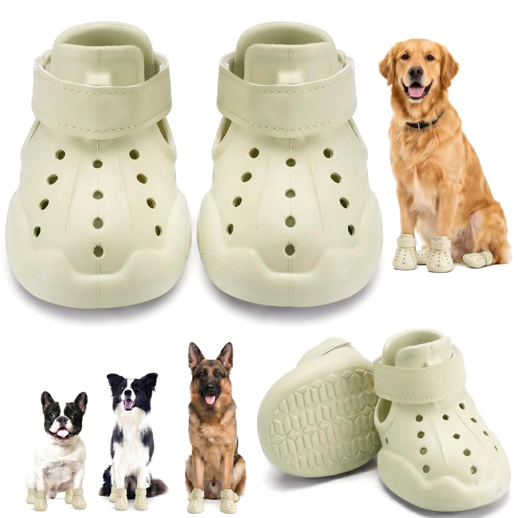 Dog Shoes For Dogs, Clogs Boots Booties Hot Pavement, Rain Waterproof Shoe Summer Sandals
