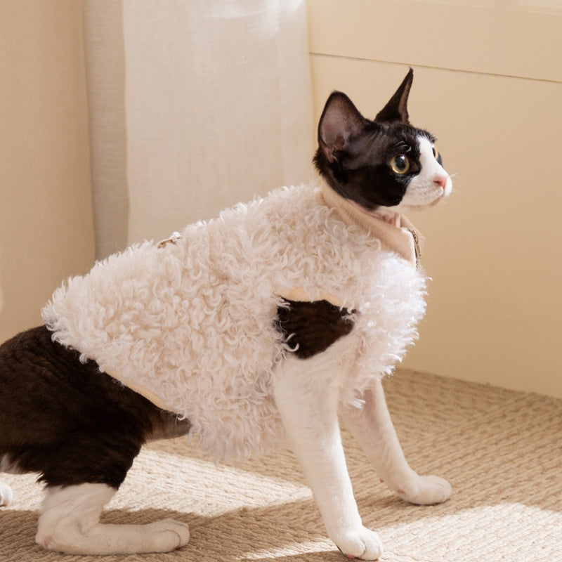 The Fluffy Sheep Wool Pet Vest