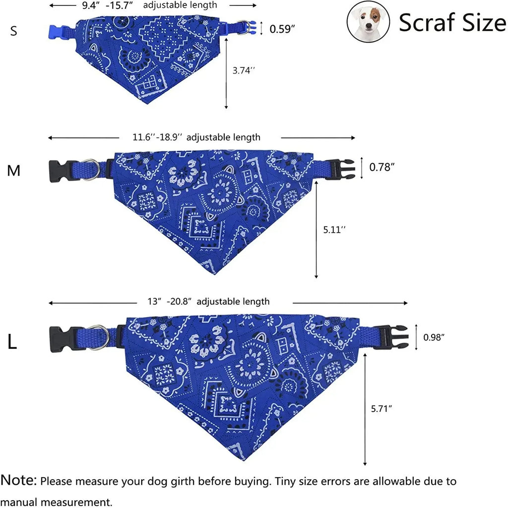 Adjustable Pet Bandana Scarf