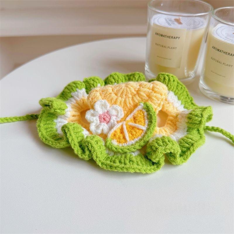 Pet Hat Cute 3D Knitted Wool Bonnet