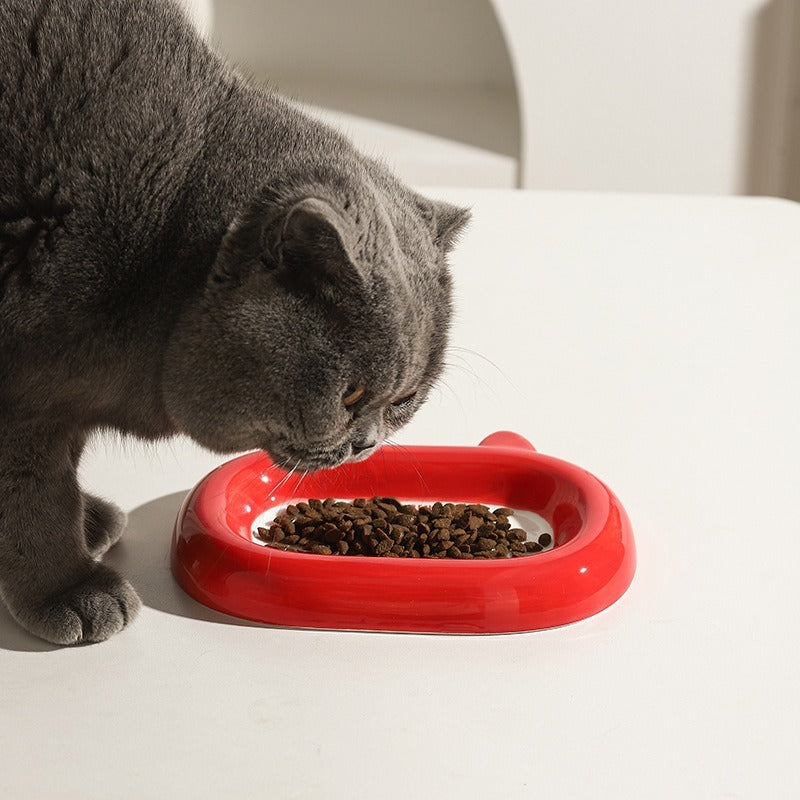 Animal Dish Ceramic Cat Bowl