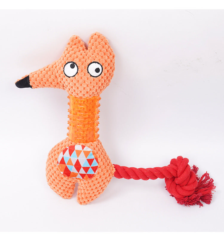 Plush Squeaky Puppy Chew Toy Bite Resistant