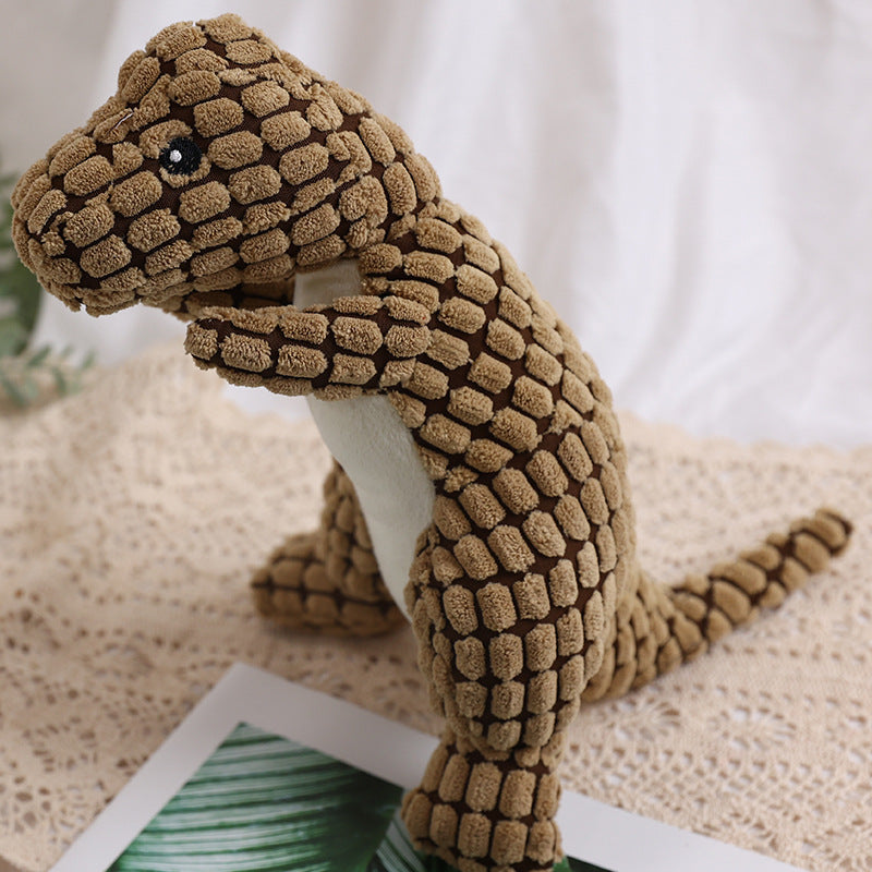 Bite Resistant Plush Sounding Toy Dinosaur
