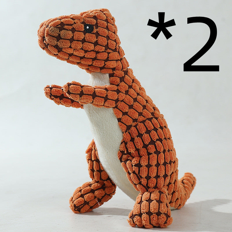 Bite Resistant Plush Sounding Toy Dinosaur