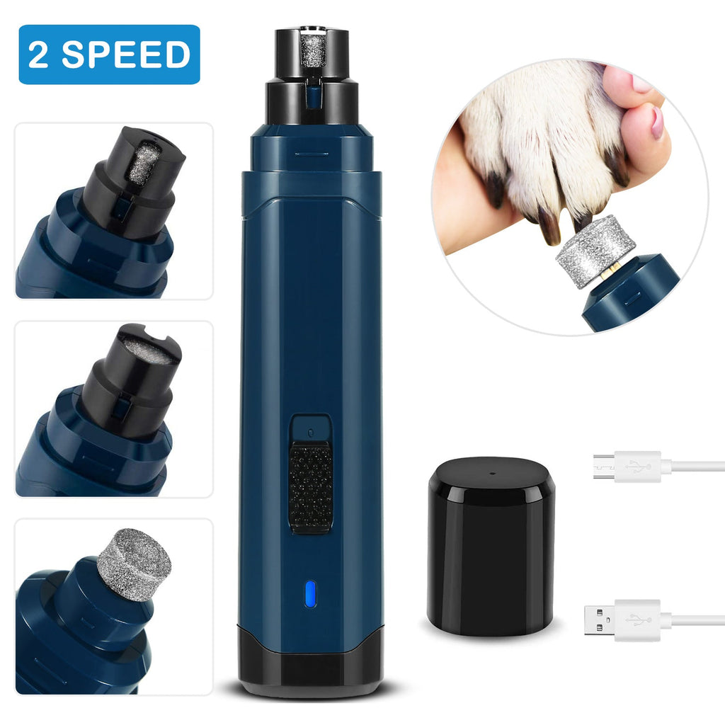 Dog Nail Grinder 2 Speeds Quiet USB Rechargeable