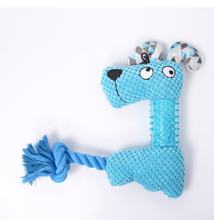 Plush Squeaky Puppy Chew Toy Bite Resistant