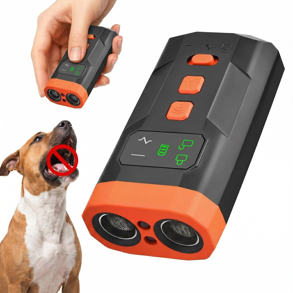 Ultrasonic Dog Bark Deterrent Device, 33FT Effective Range Indoor Outdoor