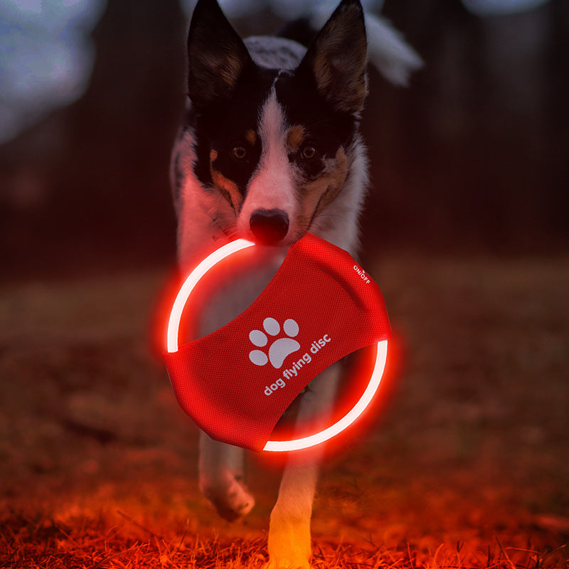 Flying Discs Light Glowing LED Luminous Interactive Toy