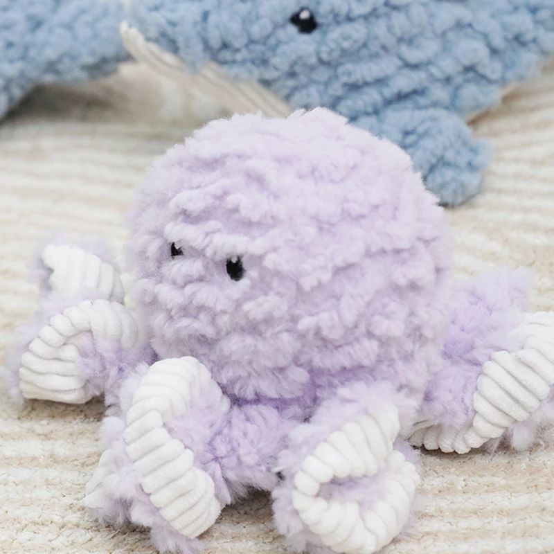 Plush Dog Toy Animals Shape Bite Resistant Squeaky Toys Corduroy