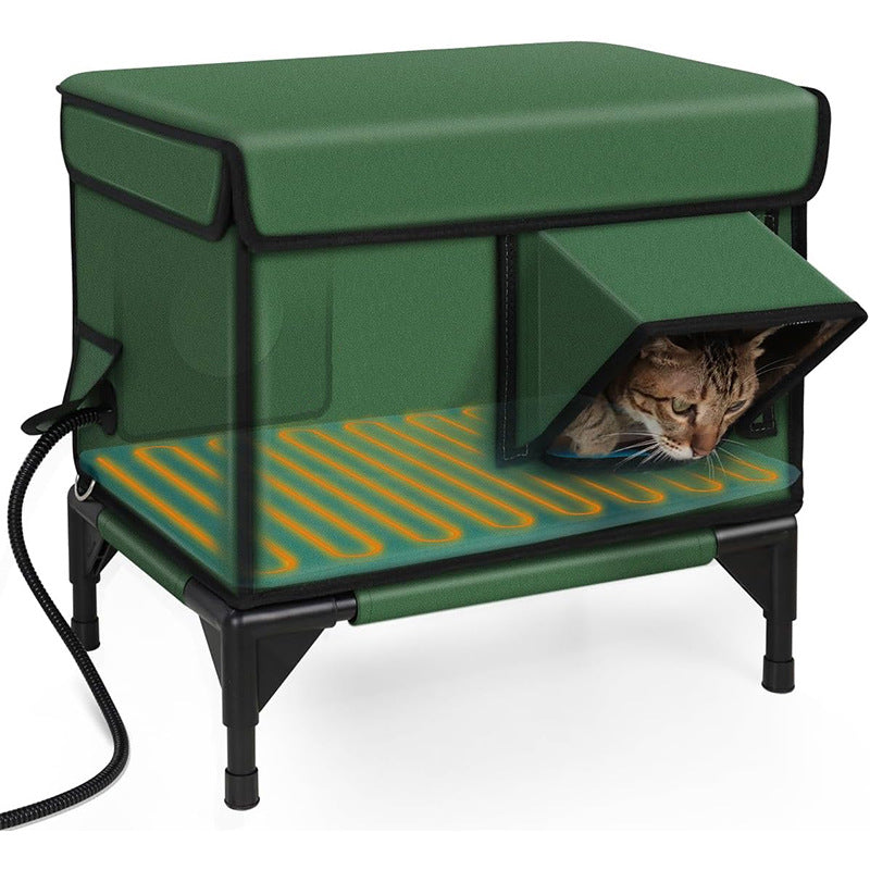 Outdoor Heated Insulated Cat House