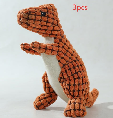 Bite Resistant Plush Sounding Toy Dinosaur
