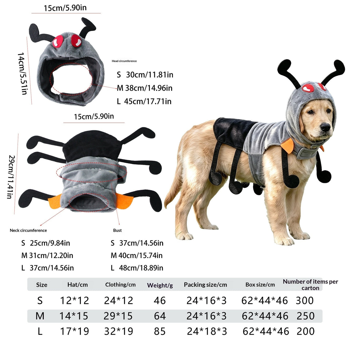 Pet Costume Funny Holiday dress-Up