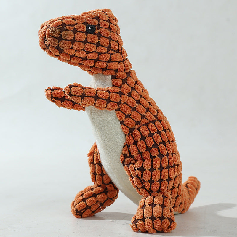 Bite Resistant Plush Sounding Toy Dinosaur