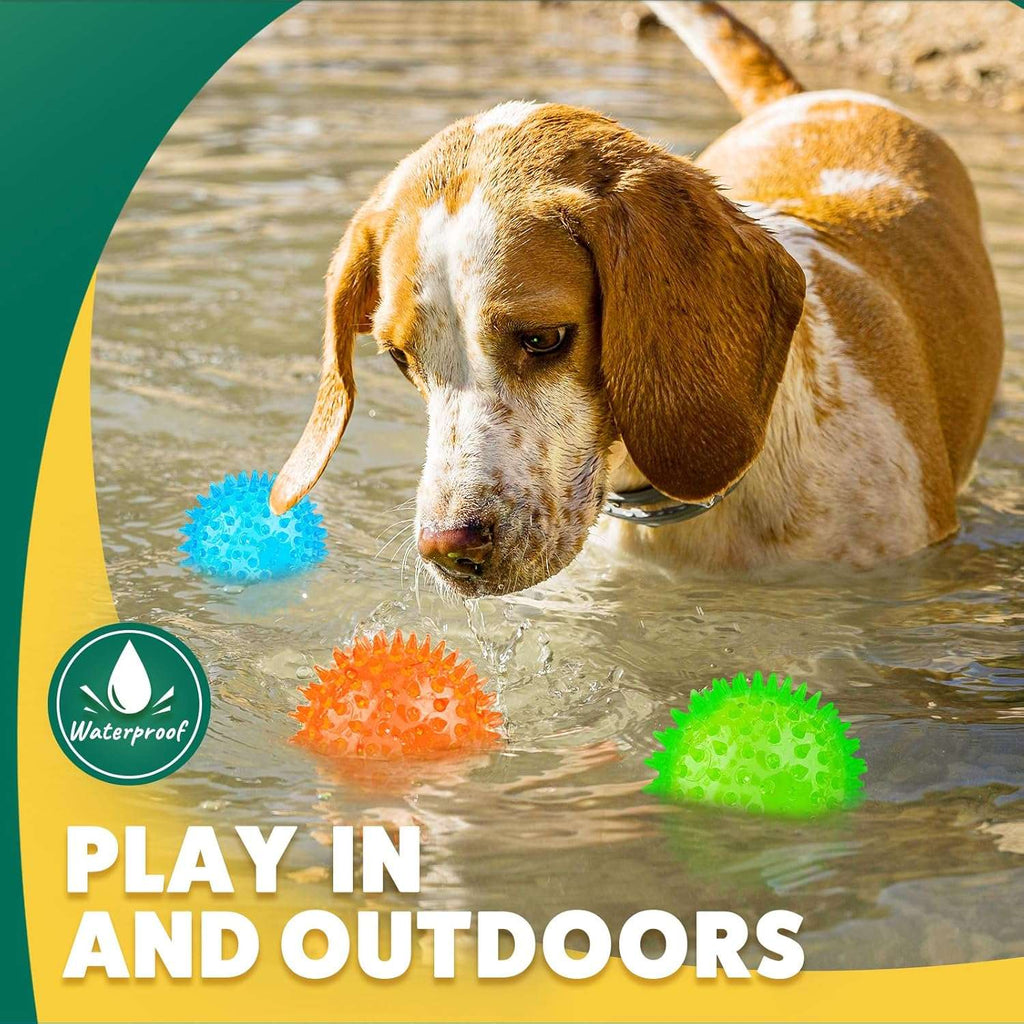 2.5” Squeaky Interactive Dog Balls for Puppy Teething