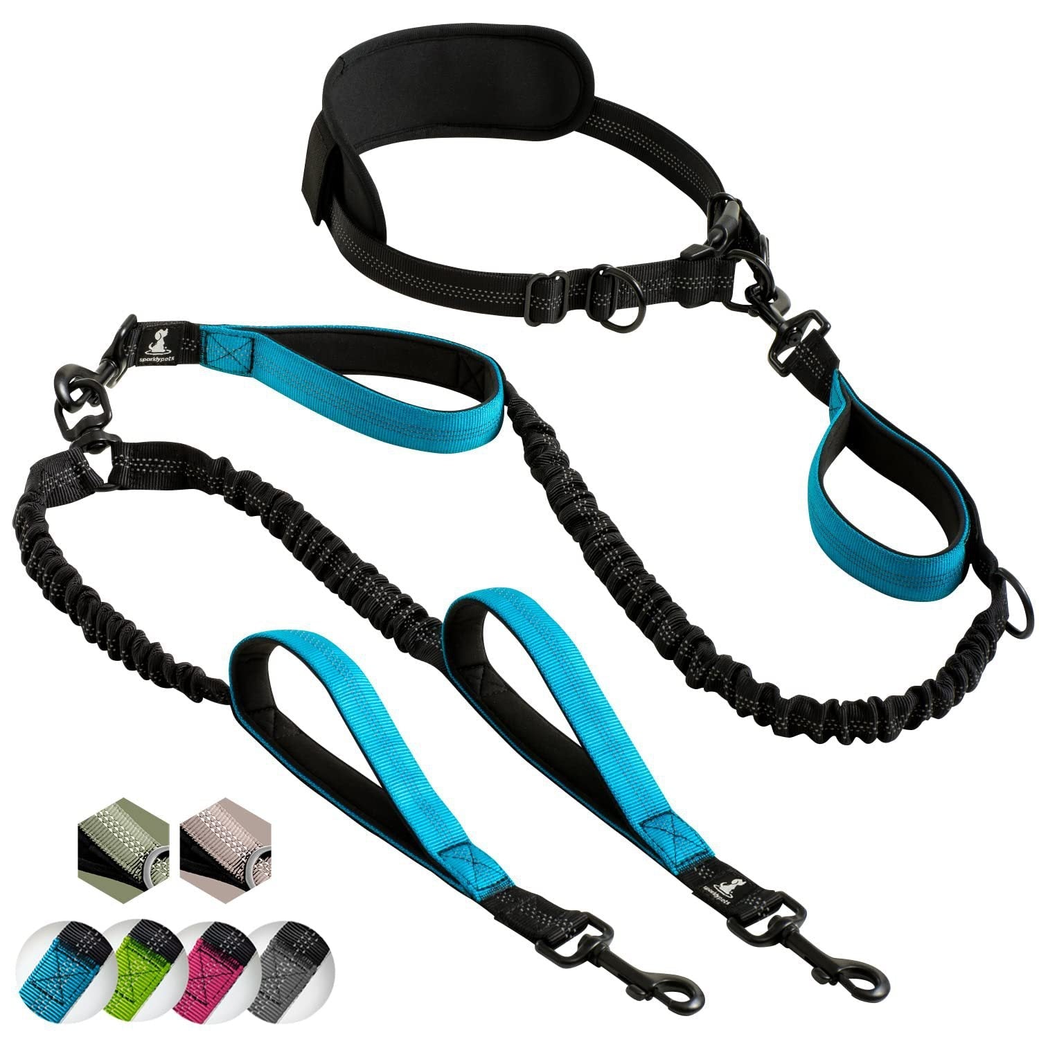 Multifunctional Reflective Leash Sports Fitness Running Leash
