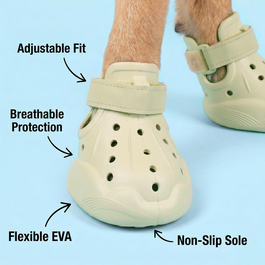 Dog Shoes For Dogs, Clogs Boots Booties Hot Pavement, Rain Waterproof Shoe Summer Sandals