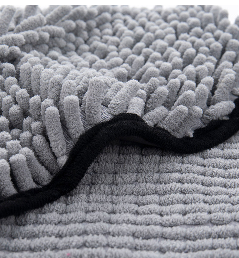Dogs Cats Towels Super Absorbent Dog Bathrobe Microfiber Bath Towels Quick-Drying