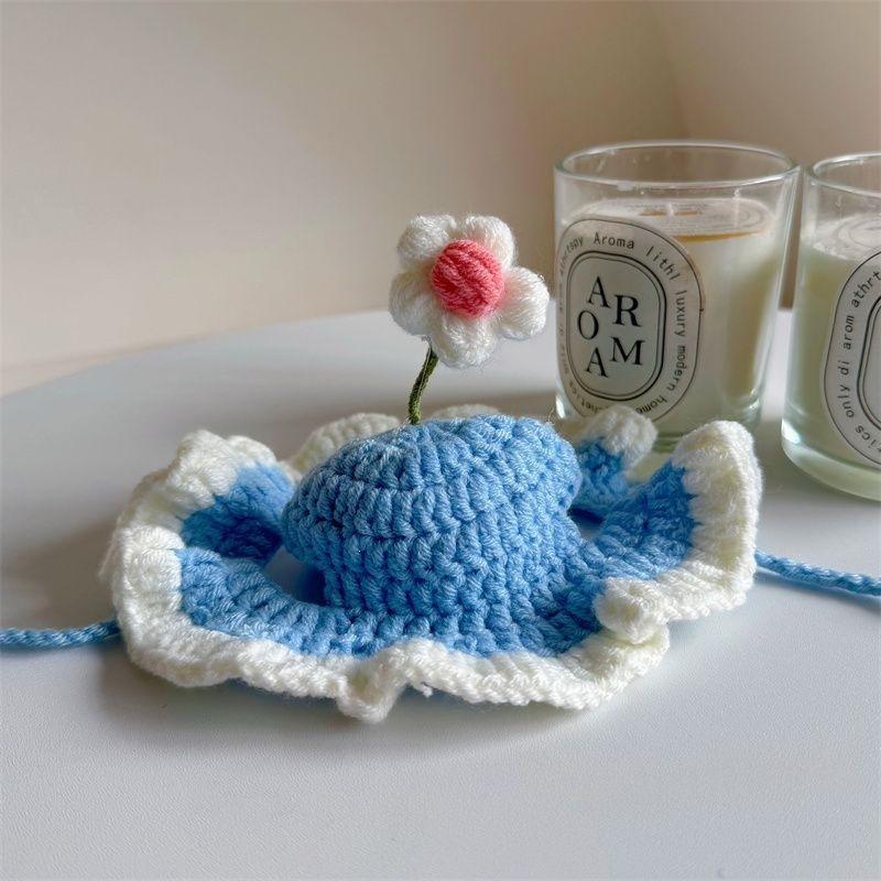 Pet Hat Cute 3D Knitted Wool Bonnet