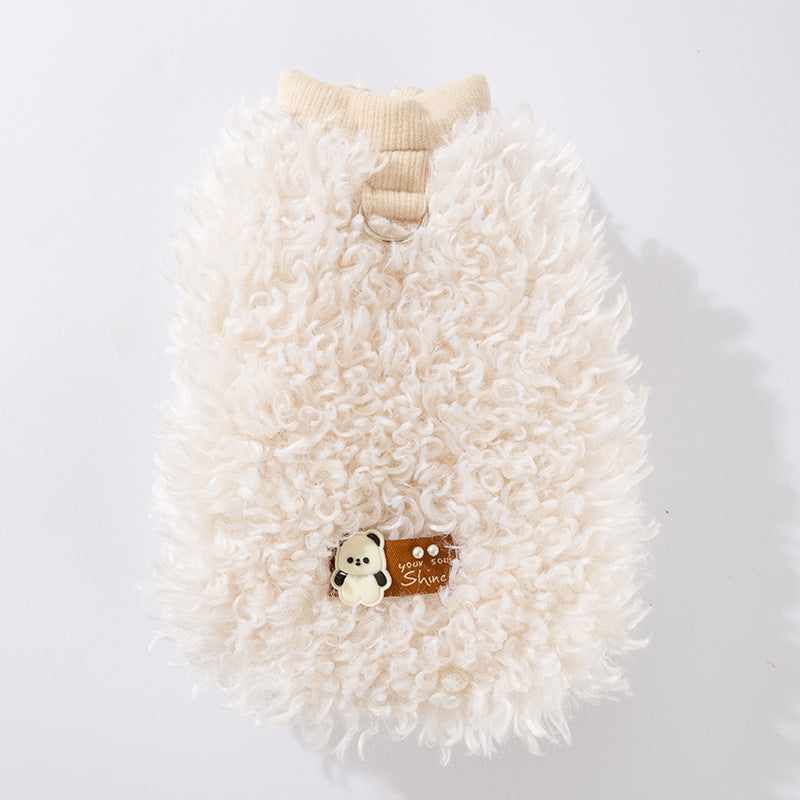 The Fluffy Sheep Wool Pet Vest