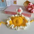 Pet Hat Cute 3D Knitted Wool Bonnet