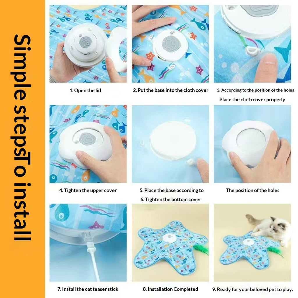 Electric Rotating Auto-Hiding Interactive Pet Toy